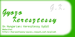 gyozo keresztessy business card